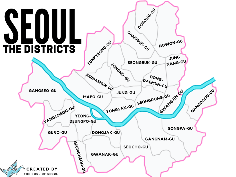 Seoul Districts Map
